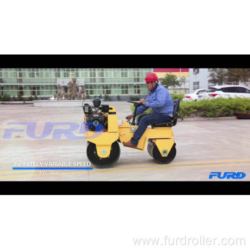 700kg double drum roller vibratory asphalt roller compactor FYL-850